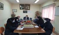 برگزاری جلسه جهت بررسی پیشرفت پروژه نسخه نویسی الکترونیک در بیمارستان رسالت با حضور ریاست بیمارستان رسالت 