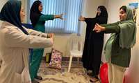 برگزاری کلاس آمادگی برای زایمان تئوری و عملی در بخش زایمان بیمارستان رسالت 