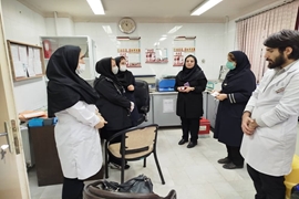 پایش چک لیست ارزیابی بانک خون و آزمایشگاه بیمارستان رسالت ماسال 