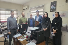 تجلیل از کارکنان واحد حسابداری بیمارستان رسالت ماسال به مناسبت روز حسابدار