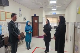 بازدید سرپرست جدید شبکه بهداشت و درمان شهرستان ماسال از بیمارستان رسالت 