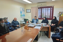 برگزاری جلسه آموزشی  کنترل عفونت و بهداشت محیط در بیمارستان رسالت ماسال 